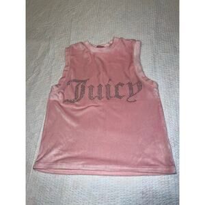 Juicy couture pink velvet top size Small